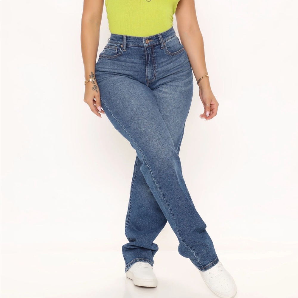 Straight leg jeans